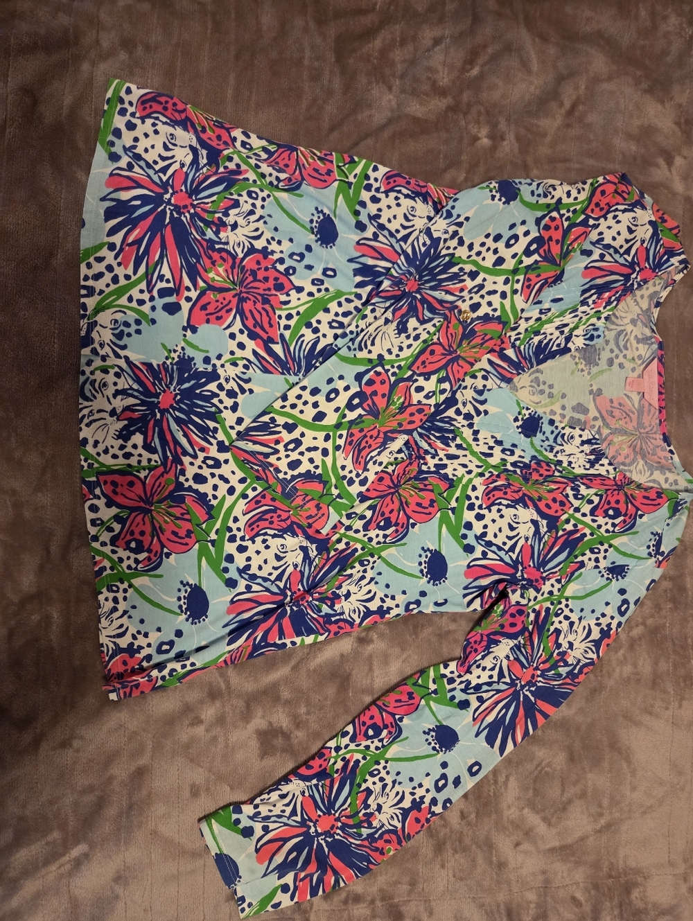 Lilly Pulitzer Multicolor Pastel Pattern Top